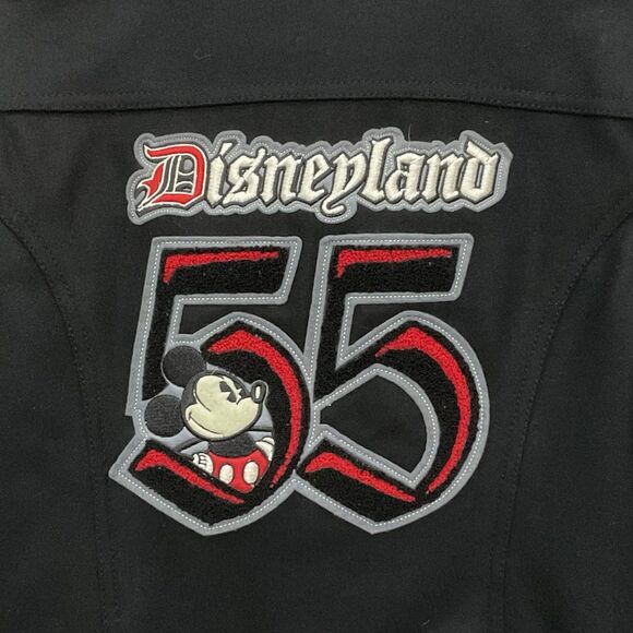 Vintage Y2K Disneyland 55 Mickey Mouse Jacket Wool Blend Sz S Black Disney - Picture 11 of 11